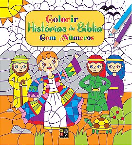 Livro Colorir Histórias Da Bíblia Com Números