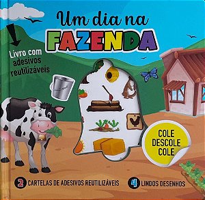 Livro Cole e Descole - Um Dia na Fazenda