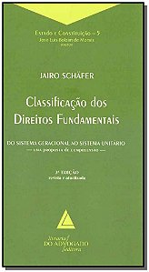 Livro Classificação Dos Direitos Fundamentais - 03Ed/18