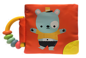 Livro Meu livro macio com chocalho e mordedor - Urso