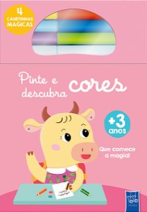 Livro Pinte e descubra cores - Vaca