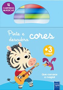 Livro Pinte e descubra cores - Zebra