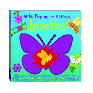 Livro Arte pop-up em estêncil - Insetos