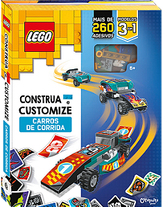 Livro Lego - Construa E Customize - Carros De Corrida