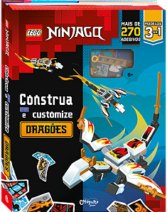 Livro Lego Ninjago - Construa E Customize - Dragões