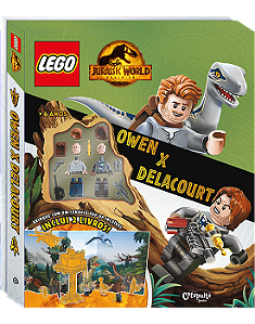 Livro Lego Jurassic Word - Owen X Delacourt