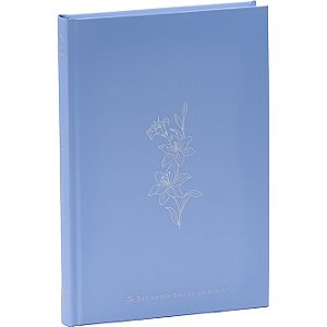 Bíblia Ara, Light Blue, Capa Dura | Sbb | Capa Dura Ilustrada, Flower: Almeida Revista E Atualizada (Ara)
