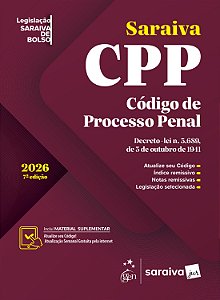 Código de Processo Penal - Legislação Saraiva de Bolso - 7ª Edição 2026