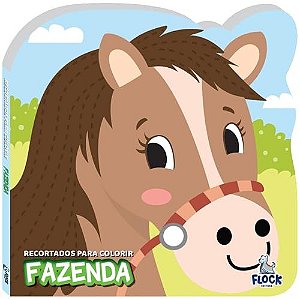 Recortados para colorir: fazenda