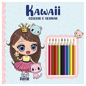 Colorir e sonhar: kawaii