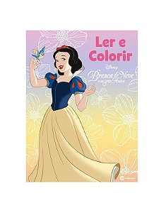 Ler E Colorir - Branca De Neve