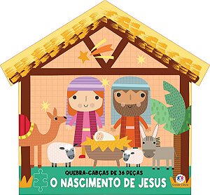 O nascimento de Jesus - Livro com quebra-cabeça