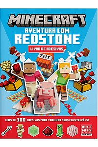 Minecraft - Aventura Com Redstone - Livro De Adesivos