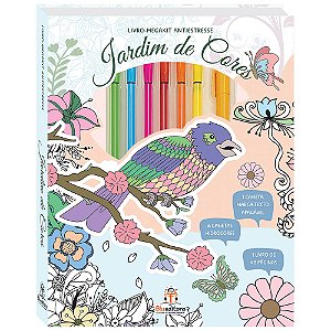 Livro-megakit antiestresse: Jardim de cores