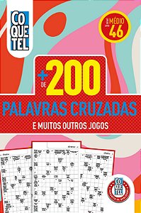 Livro Coquetel Mais de 200 Palavras Cruzadas 46