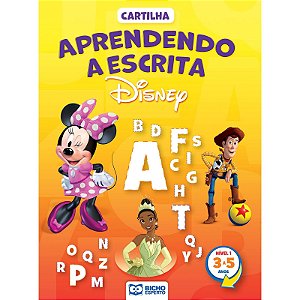 Disney Cartilha Aprendendo A Escrita 3 A 5 Anos