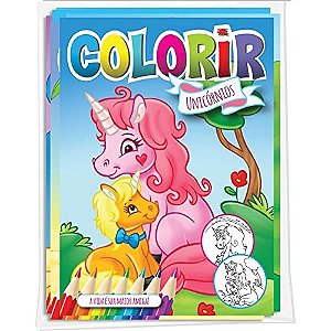 Solapa Colorir Unicornios - (Pct Com 08 Livros)