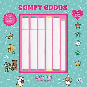 Cozy fun - Livro de colorir com 6 marcadores