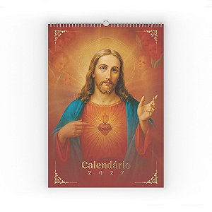 Calendário De Parede 2027 - Sagrado Coração De Jesus