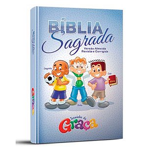 Bíblia Turminha Da Graça Azul