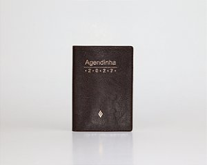 Agenda simples 2027 - marrom