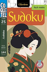 Livro Coquetel Sudoku Fácil-Médio 25