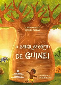 O Lugar Secreto de Guinei: Mais que um livro: um projeto pedagógico completo. Audiolivro, videoclipe, música e material didático de apoio, tudo no QR code das páginas finais.