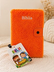 A Biblia Da Crianca - Pelucia Laranja