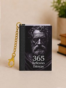 Book Charm - 365 reflexões estoicas - Livro chaveiro