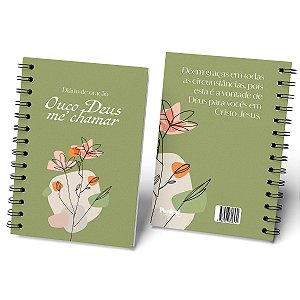 Diario de Oração - Flor Aquarela verde