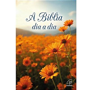 Bíblia Dia A Dia 2027 - Capa Cristal - Flores