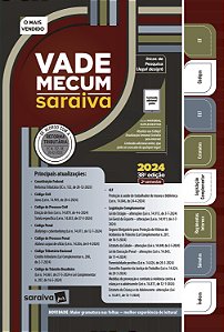 Livro Vade Mecum Saraiva Tradicional - 38ª Edição 2024