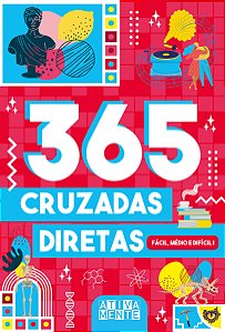 Livro 365 cruzadas diretas - fácil, médio e difícil I