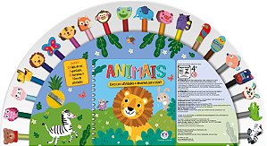 Livro Animais - Livro com atividades e desenhos para colo...