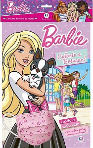 Livro Barbie - Kit com máscara