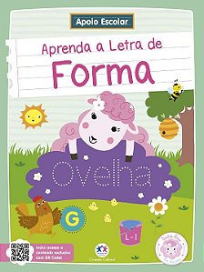 Livro Apoio Escolar - Aprenda a letra de forma: Ovelha Ro...