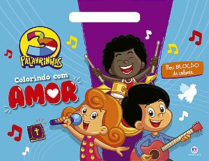 Livro 3 Palavrinhas - Colorindo com amor
