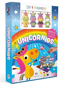 Livro Unicórnios: Divirta-se com o cenário e os personage...