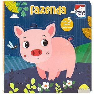 Livro Leia, Encaixe & Brinque: Fazenda