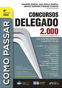 Livro Como passar em concursos - Delegado: 2.000 questões comen...