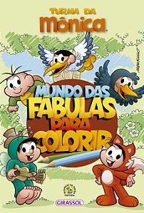 Livro Turma da Mônica - Mundo das Fábulas para Colorir