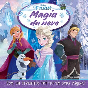 Livro Disney Frozen - Magia Da Neve - Livro Pop-Up