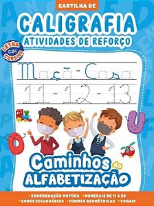 Livro Cartilha caminhos da alfabetização - caligrafia e a...