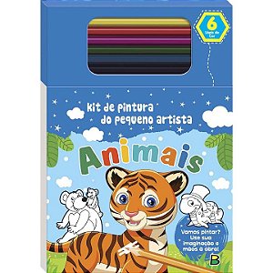 Livro Kit de Pintura do Pequeno Artista: Animais