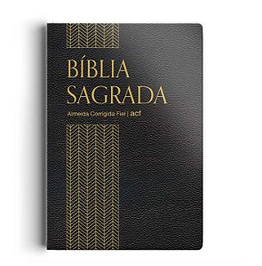 Livro Bíblia ACF - Capa semi luxo preta