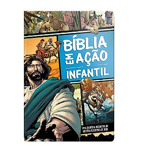 Livro Bíblia em ação Infantil: Uma aventura pela Bíblia