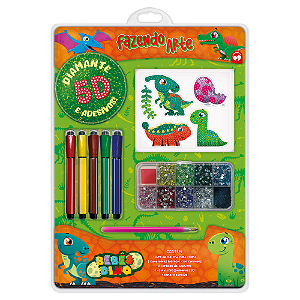 Livro Fazendo Arte Diamante 5D - Bebês Dino