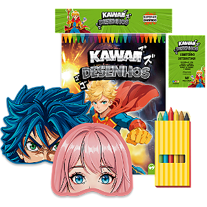 Livro Superkit Divertido - Kawaii Desenhos Mangá