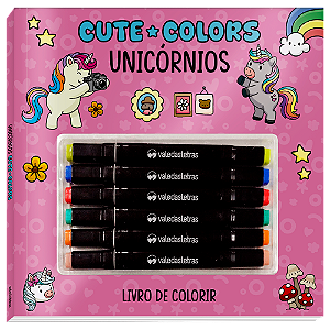Livro Cute Colors - Unicórnios