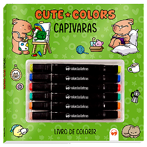 Livro Cute Colors - Capivaras